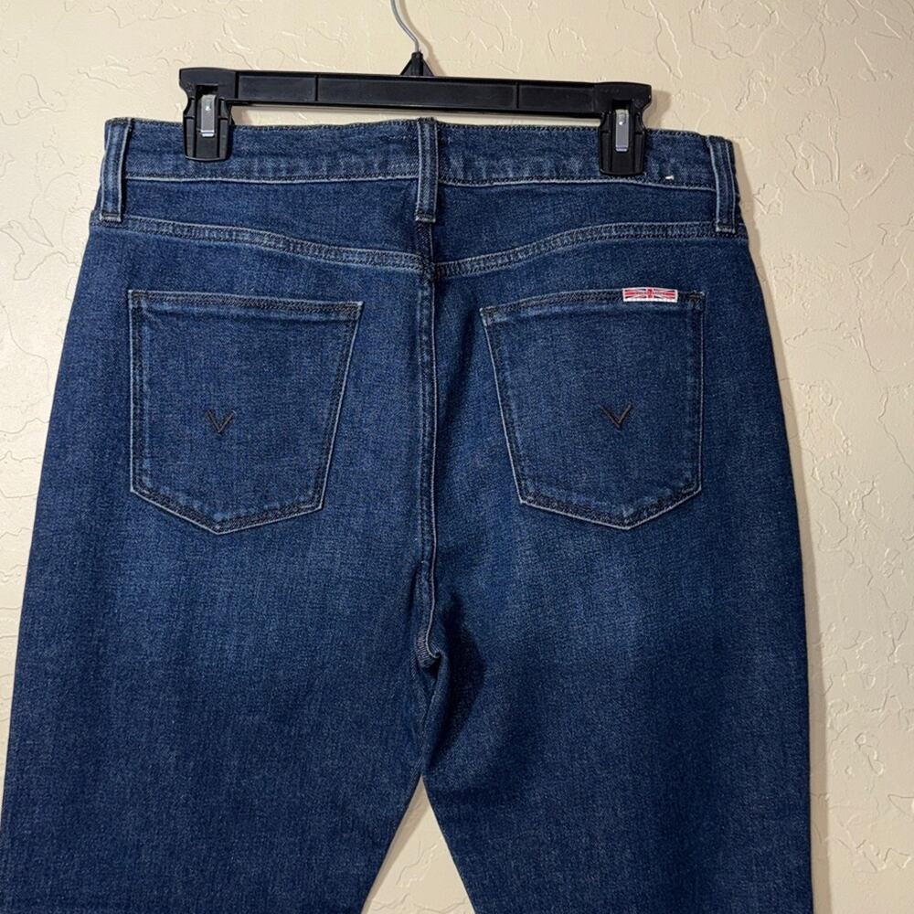 Hudson Heidi High Rise Flare Jeans in a dark blue wash - Picture 5 of 9